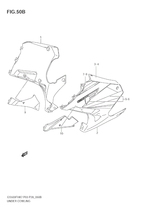 UNDER COWLING (GS500FK9)