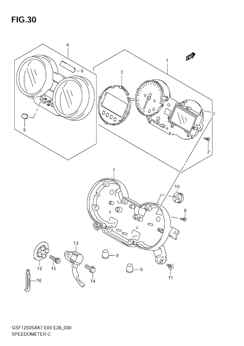 SPEEDOMETER (GSF1250SAK7/SAK8/SAK9)