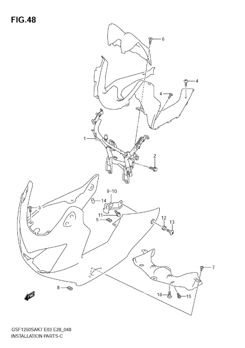 COWLING INSTALLATION PARTS