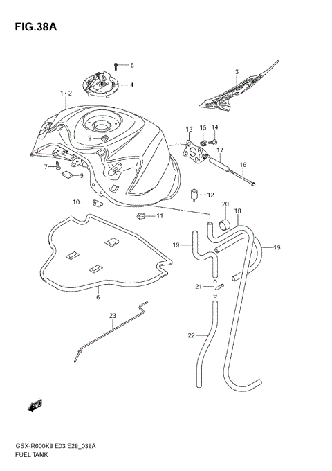 FUEL TANK (MODEL K9)