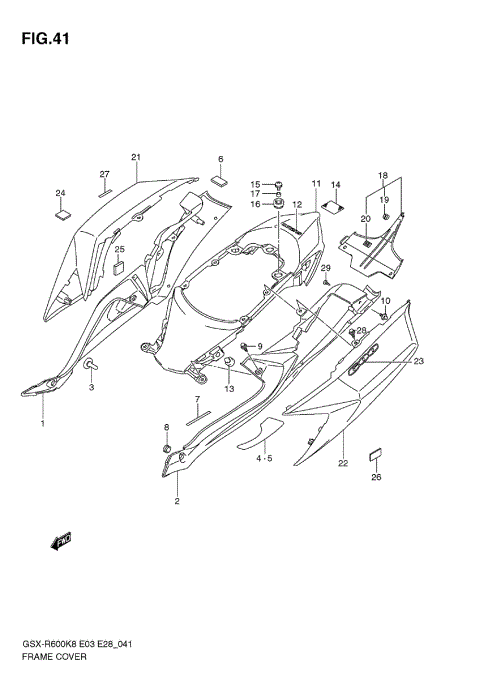 FRAME COVER (MODEL K8)