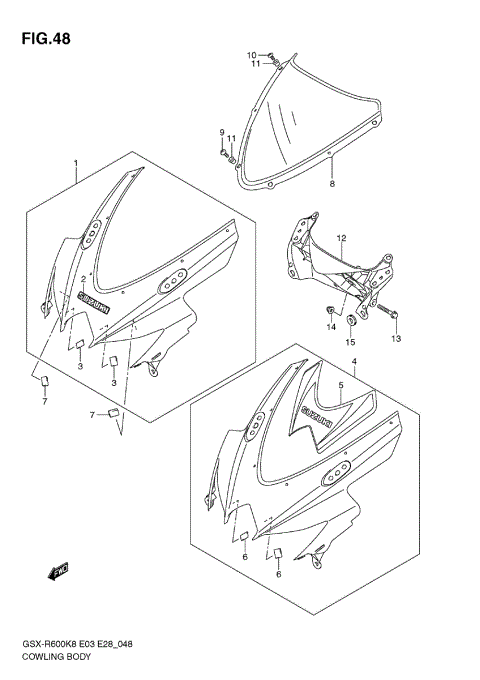 COWLING BODY (MODEL K8)