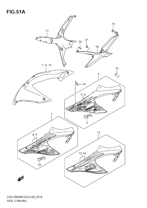 SIDE COWLING (MODEL K9)