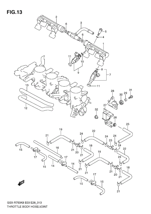 THROTTLE BODY HOSE/JOINT