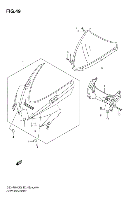 COWLING BODY (MODEL K8)