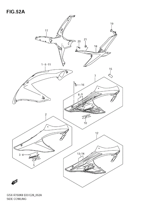 SIDE COWLING (MODEL K9)