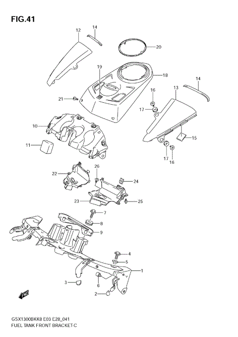 FUEL TANK FRONT BRACKET