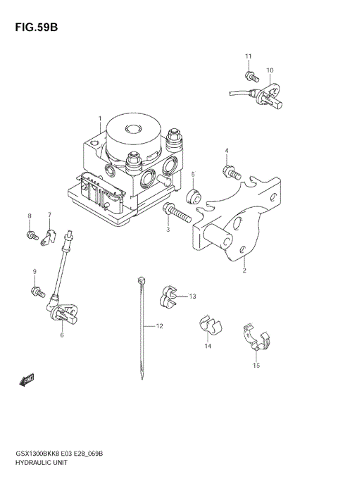 HYDRAULIC UNIT (GSX1300BKAK8/AK9)