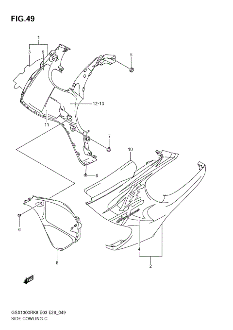 SIDE COWLING (MODEL K8)