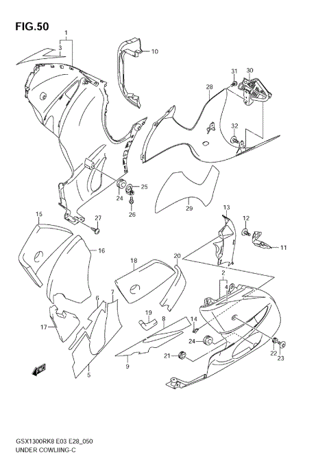 UNDER COWLING (MODEL K8)