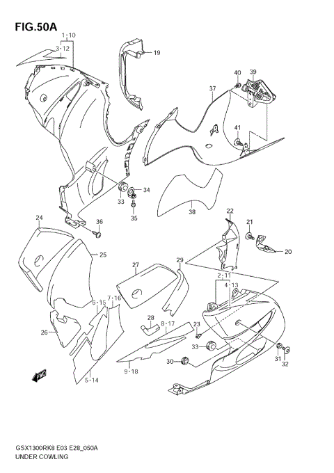UNDER COWLING (MODEL K9)
