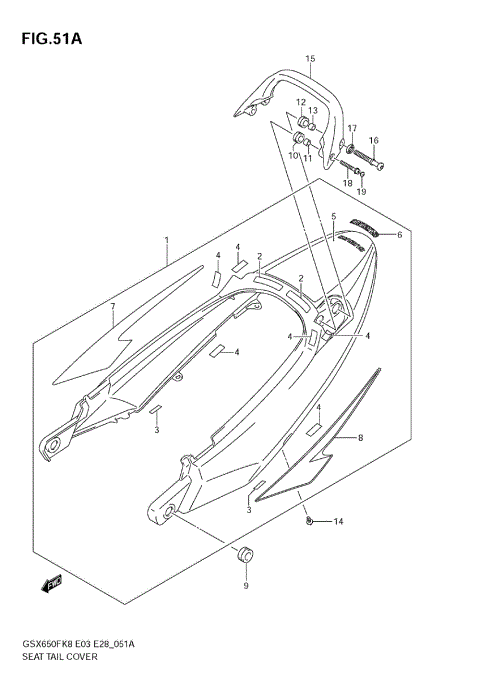 SEAT TAIL COVER (EAJ,FKE,GLR)