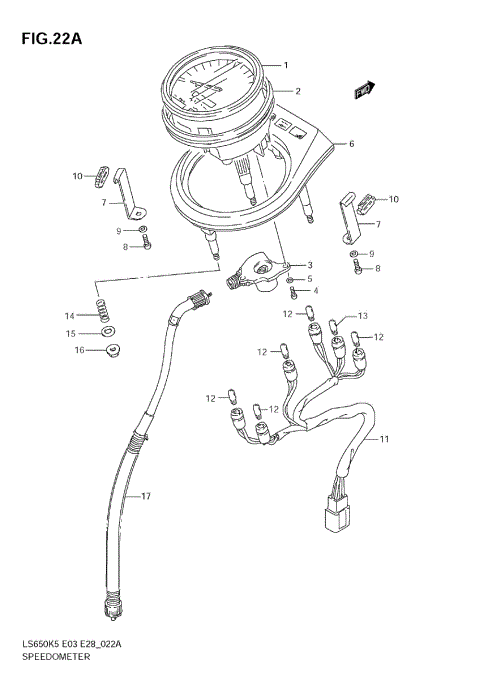 SPEEDOMETER (MODEL K9 E3,E33)