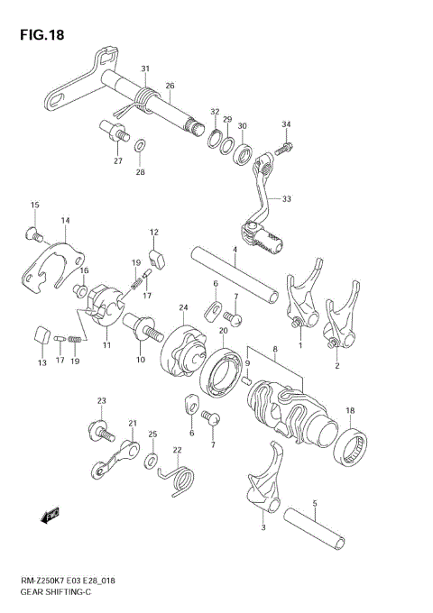 GEAR SHIFTING (MODEL K7)
