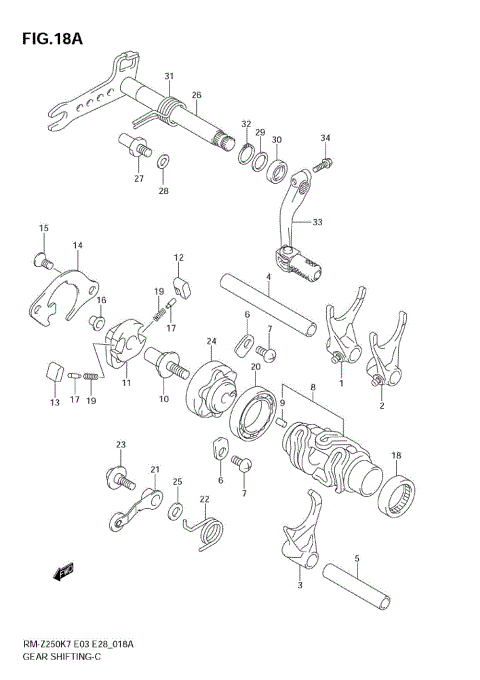 GEAR SHIFTING (MODEL K8/K9)