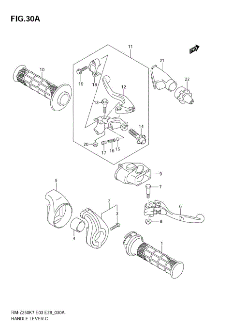 HANDLE LEVER (MODEL K8/K9)