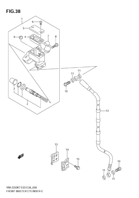 FRONT MASTER CYLINDER (MODEL K7)