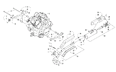 ENGINE AND EXHAUST (SER. #  302246 AND BELOW) [301408]