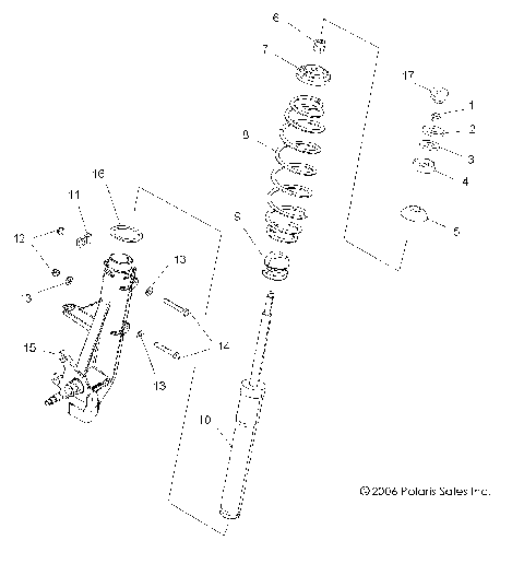 SUSPENSION, STRUT, FRONT - A07BA50FA (49ATVSTRUT07SCRMIN)
