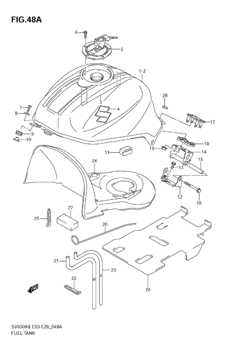 FUEL TANK (MODEL K9)