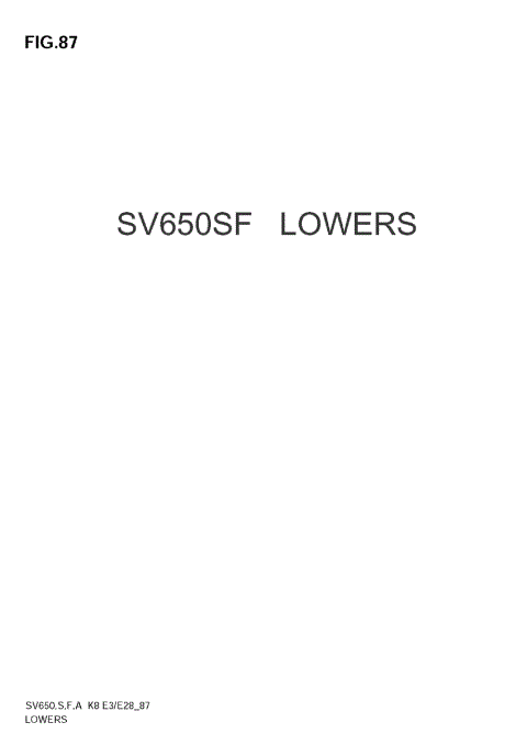 LOWERS (SV650SF)