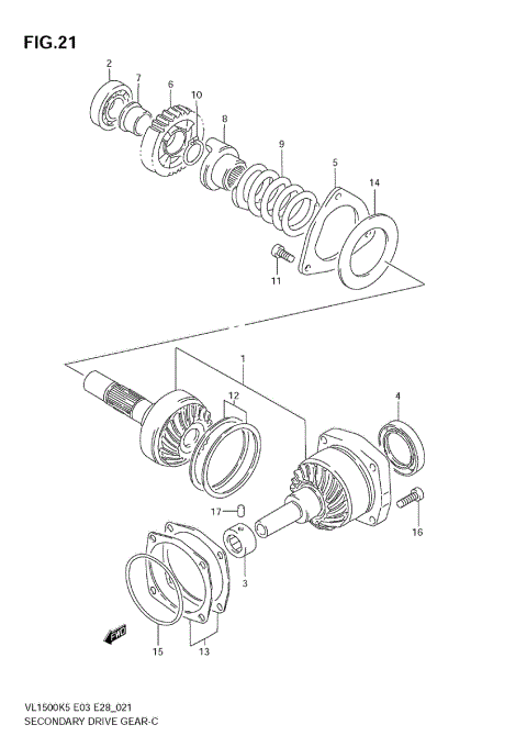 SECONDARY DRIVE GEAR