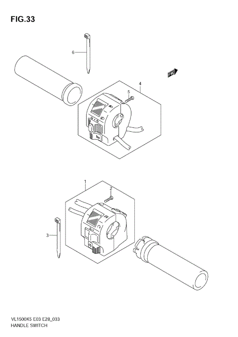 HANDLE SWITCH (MODEL K5/K6)