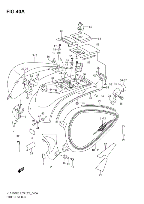 SIDE COVER (MODEL K6/K7)