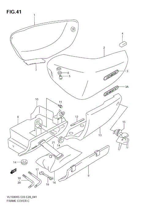 FRAME COVER (MODEL K5/K6)