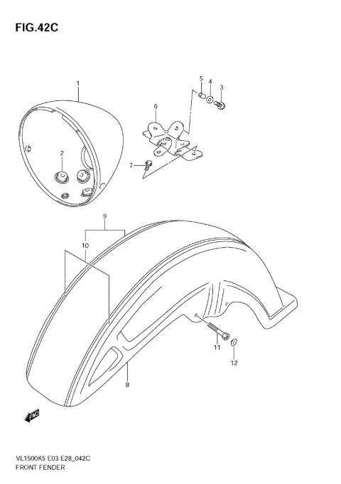 FRONT FENDER (MODEL K9)