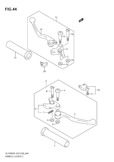 HANDLE LEVER (MODEL K5/K6)