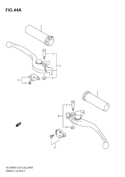 HANDLE LEVER (MODEL K7/K8/K9)
