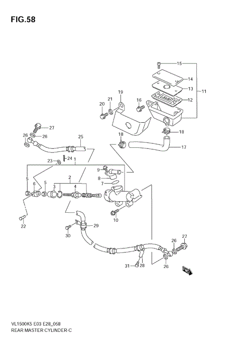 REAR MASTER CYLINDER