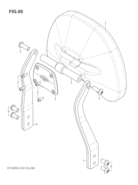  BACKREST, MOUNTS, SADDLEBAGS C90T