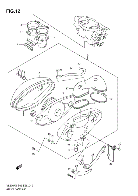 AIR CLEANER (MODEL K6/K7/K8)