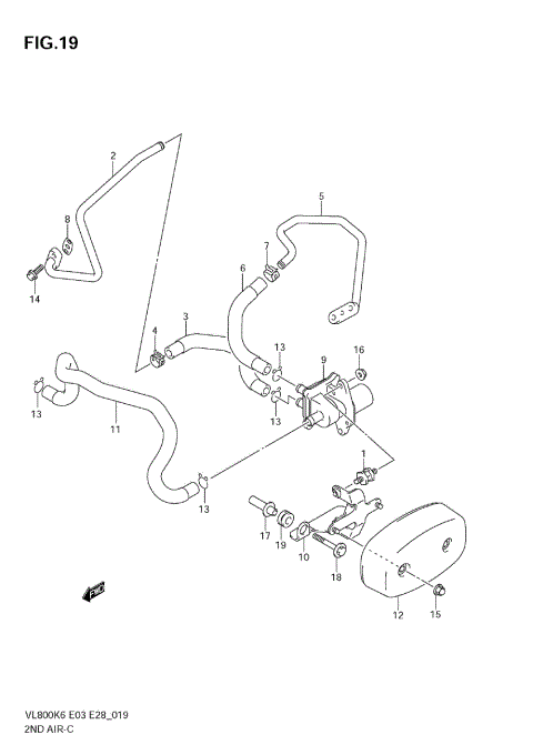 SECOND AIR (MODEL K6/K7/K8)