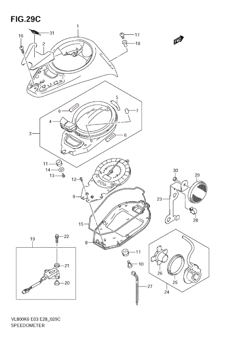 SPEEDOMETER (VL800CK7/CK8)