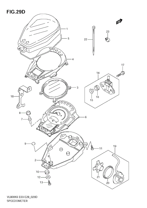 SPEEDOMETER (VL800CK9)