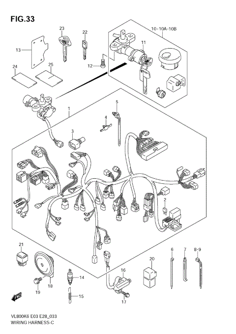 WIRING HARNESS (MODEL K6/K7/K8)