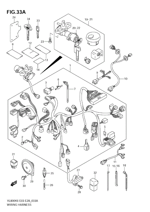 WIRING HARNESS (MODEL K9)