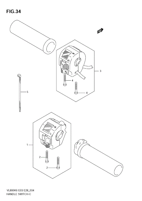 HANDLE SWITCH (MODEL K6)