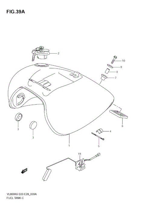 FUEL TANK (VL800CK6/CK7/CK8)