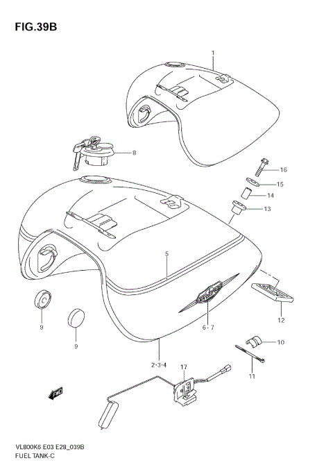 FUEL TANK (VL800K7/TK7/K8/TK8)