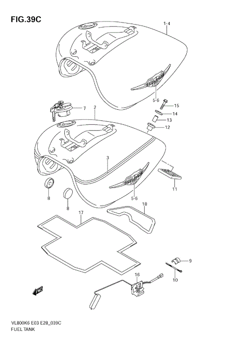 FUEL TANK (MODEL K9)