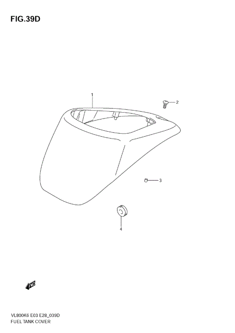 FUEL TANK COVER (MODEL K9)