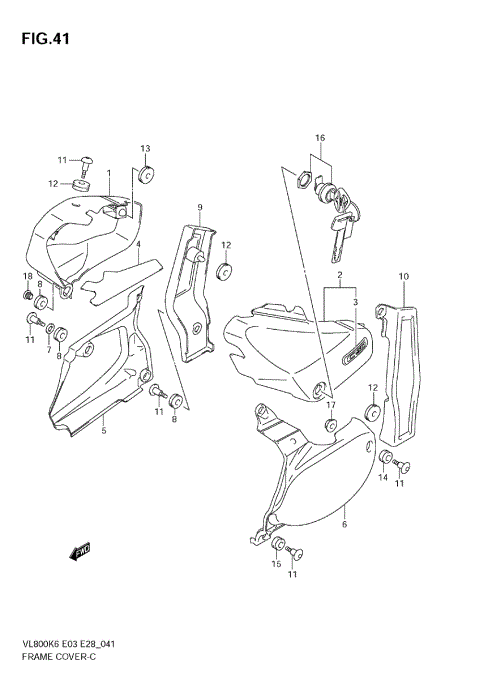 FRAME COVER (VL800K6/TK6)