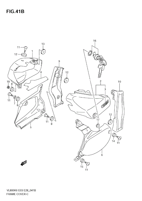 FRAME COVER (VL800K7/TK7)