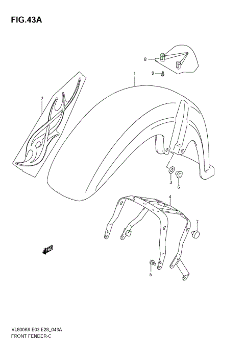 FRONT FENDER (VL800CK7)