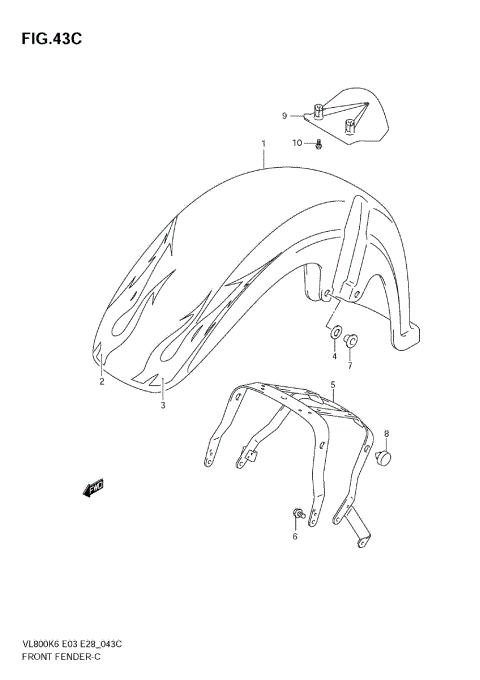 FRONT FENDER (VL800CK8)