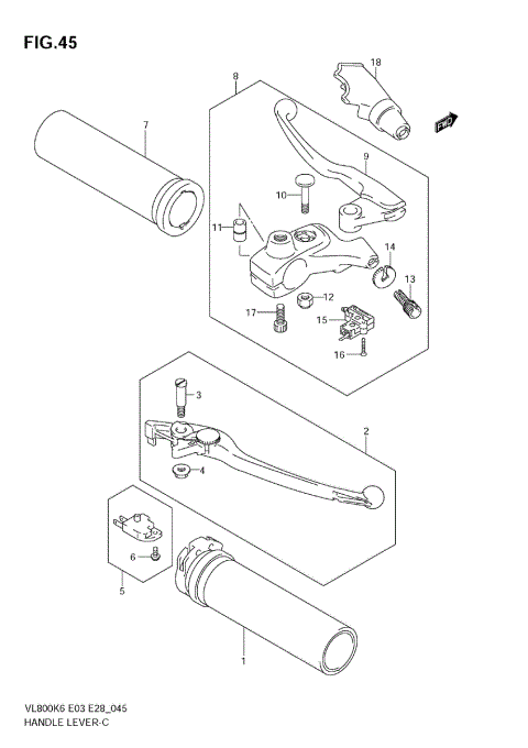 HANDLE LEVER (MODEL K6)